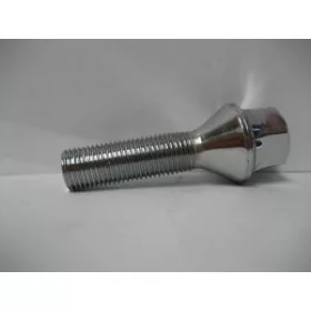   Kerékcsavar M12x1,25 mm, 34 mm hosszúságú, kúpos kialakítású, fényes króm bevonattal