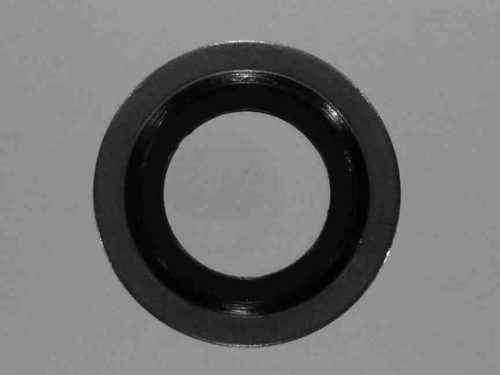 Műanyag betétes réz tömítő alátét, 16 mm belső átmérő, 24 mm külső átmérő, 1,5 mm vastagság