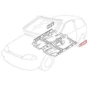   Küszöb Belső, Hátsó Hossz. Bal 6811063-1 Suzuki Swift II