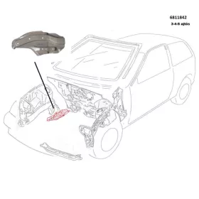   Hossztartó Gerenda Eleje, Lengőkar Rögzitő Jobb 6811842 Suzuki Swift II