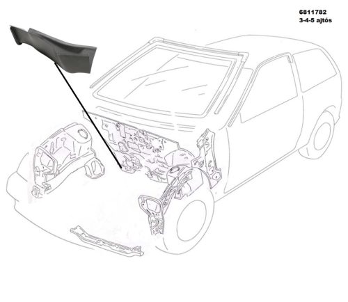 Keresztgerenda Első Jobb 6811782 (Suzuki)