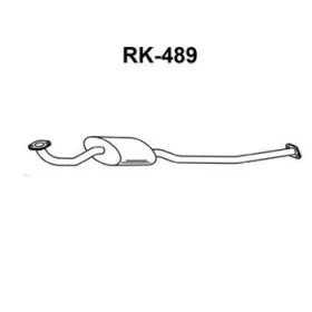 Kipufogó leömlőcső - Rk-489 (Suzuki)