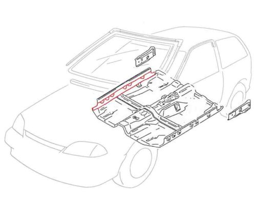 Fenéklemez Javitó Perem Jobb 3.Ajtós 6811752 (Suzuki)