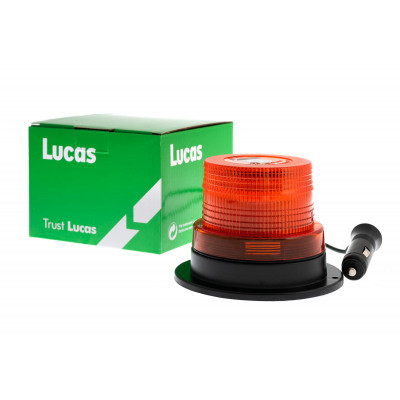 Villogó sárga LEDES 12/24V LBB305L mágneses