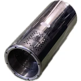 Hegeszthető kerek kipufogóvég, KV-505, 10 cm átmérőjű