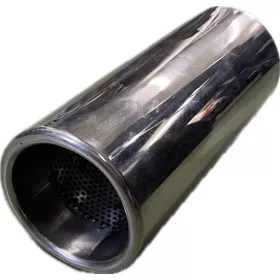 Hegeszthető kerek kipufogóvég, KV-502, 10 cm átmérőjű