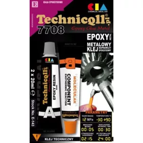 7708 e-143 Technicqll E-143 fém epoxi ragasztó