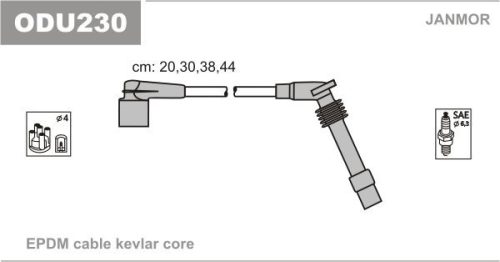 MAXGEAR gyújtókábel készlet 53-0041