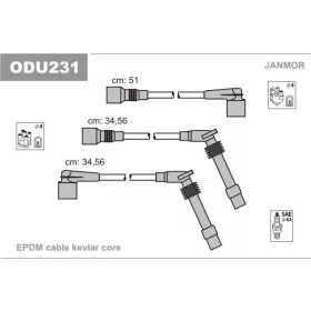   JANMOR ODU231 gyújtókábel készlet – 5 darabos szett (kompatibilitás: lásd a leírásban)