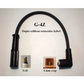   G-4Z 70 gyertyakábel – 70 cm, szilikon szigeteléssel, SAE és 90°-os csatlakozóval