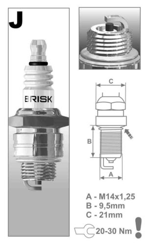 BRISK J19 gyújtógyertya