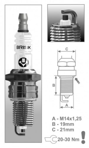 Brisk LR17YC gyújtógyertya