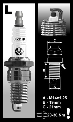 Brisk LR14YC gyújtógyertya