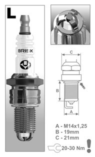 Brisk LX15LTC-1 gyújtógyertya