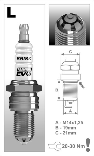 Brisk LR15SXC Premium EVO gyújtógyertya