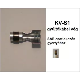 Gyújtáskábelvég gyertyához KV-S1, alumínium színű