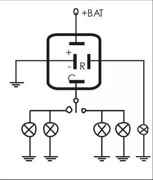 Nagares ILF/4-12 12V 4 lábú LED-es indexrelé