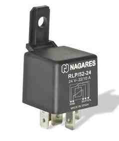 Nagares RLP/52-24 relé, 24V, 22A/10A, 5-lábú