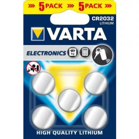 VARTA CR2032 lítium gombelem, 3V, 5 db/csomag