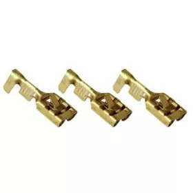   Csúszósaru hüvely füles, kábelvég (anya) 6,3 mm, 100 db/csomag
