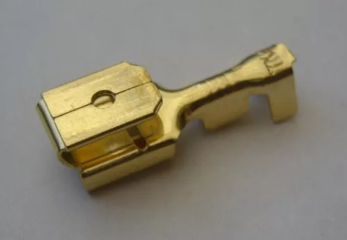 Dupla csúszósaru kábelvég (6,3 mm), 50 db/csomag