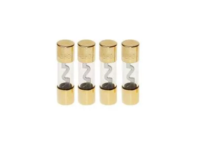 Aranyozott hengeres autóhifi biztosíték 30A, 10x37 mm (MNC 05375)