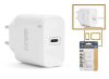 Delight 20W-os Type-C gyorstöltő adapter, fehér (55046WH)