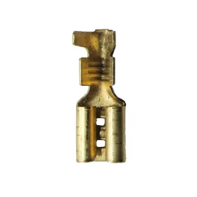   Csúszósaru kábelvég füles hosszú (apa) 6,3 mm, 100 db/csomag (73409)