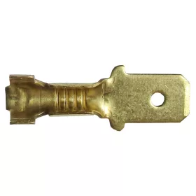 Csúszósaru kábelvég (apa) 6,3 mm, 100 db/csomag