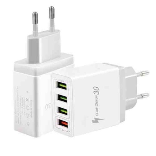 4-portos gyorstöltő, USB-A és USB-C portokkal, 20W