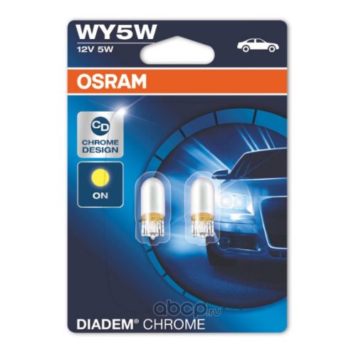 Osram Diadem Chrome WY5W 12V 5W Izzó (2 db)