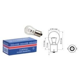 Autolamp 12V 21W BA15s Izzó (10 db/csomag)