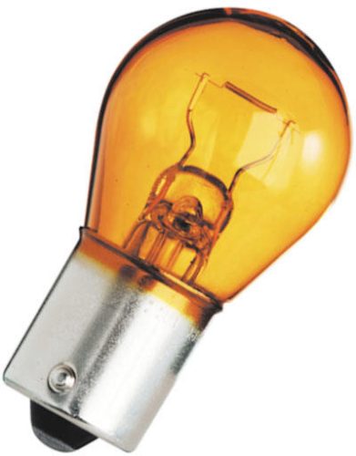 Autolamp 12V 21W BAU15s Sárga Izzó (10 db/csomag)