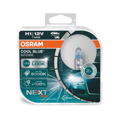 Osram Cool Blue Intense H1 12V 55W Halogén Izzó (2 db)
