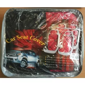 Üléshuzat – steppelt, fekete/piros színű – 23002