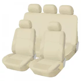   Üléshuzat  bézs - bézs univerzális szivacs betétes osztható   üléshuzat     *