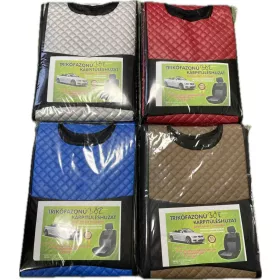   Trikó univerzális üléshuzat – gyári szövet, bőr betétes, légzsákos kivitel