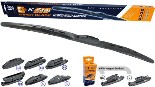 K-STAR Hybrid Multi ablaktörlő lapát 17" (430 mm)