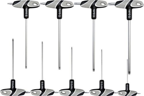 Torxkulcs készlet T-nyelű 9db-os T10–T50 YT-05615