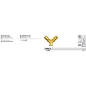 Pneumatikus Y-elágazó – 3/8" (Yato YT-24091)