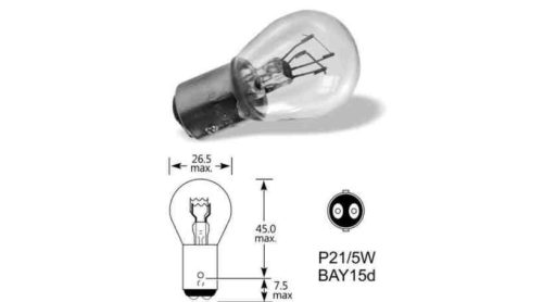 ELTA VisionPro 12V 21/5W BAY15d Autólámpa Izzó