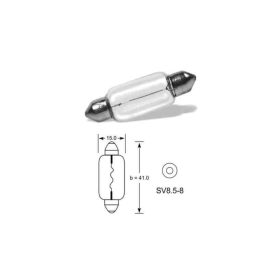 ELTA 267TB 12V 15W SV8.5-8 Sofita Izzó