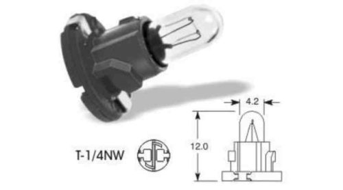 ELTA VisionPro 12V 1,2W T-1/4NW Fekete Műszerfal Izzó