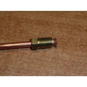   Fém fékcső 46 cm, 10x1 mm tölcséres/kúpos csatlakozással (Trabant 1.1)