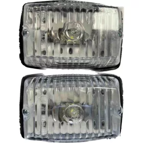 Szögletes fehér LED-es helyzetjelző lámpa (párban)