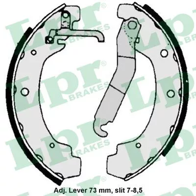 Hátsó fékpofa szett – LPR 06740 (Volkswagen)