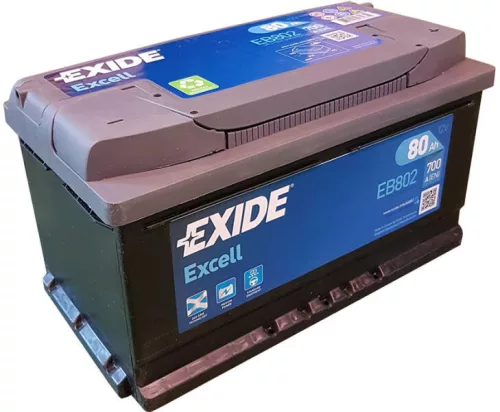 Exide Excell EB802 80Ah 700A Akkumulátor