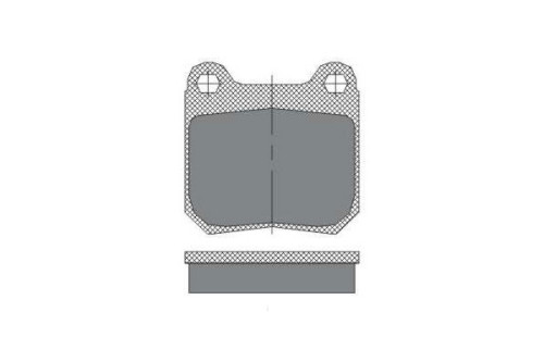 Hátsó fékbetét készlet – SCT SP162 (Chevrolet, Opel, Saab)