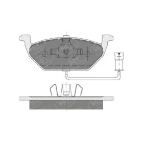   Első fékbetét készlet SCT SP136 (Audi, Seat, Skoda, Volkswagen)