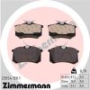 Hátsó fékbetét készlet – Zimmermann 23554.150.1 (Audi, Citroen, DS, Fiat, Ford, Lancia, Nissan, Opel, Peugeot, Renault, Seat, Skoda, Volkswagen)